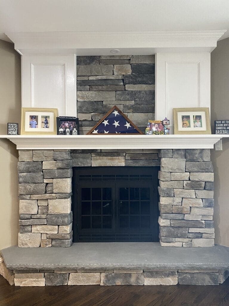 Echo Ridge Country Ledgestone Wood Burning Fireplace