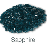 Sapphire Fireplace Glass