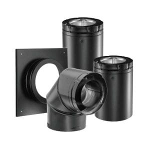Black SLP Venting For Gas Fireplaces and Stoves