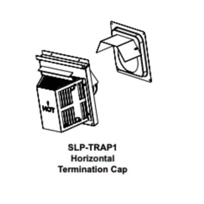 Horizontal trapezoid termination short flue 3-1/8 -4-3/4″ (79-121mm), includes SLP-WS – SLP-TRAP1