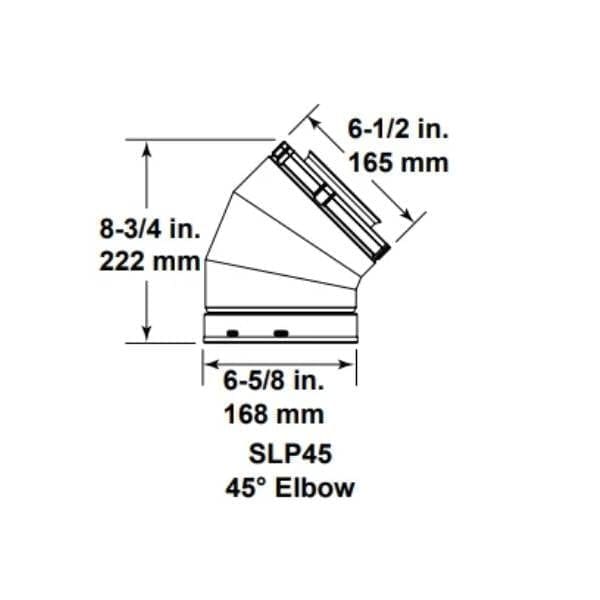slp45 - 45 elbow