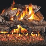 fireplace logs charred cedar