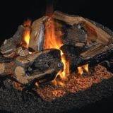 Charred Rugged Split Oak Gas Logs
