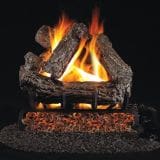 Rustic Oak Gas Logs For Fireplaces