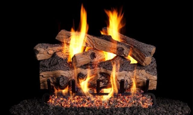 Gnarled Split Oak Designer Gas Logs