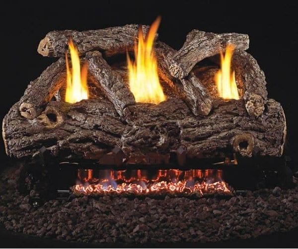 Real Fyre Golden Oak Designer Logs with G9