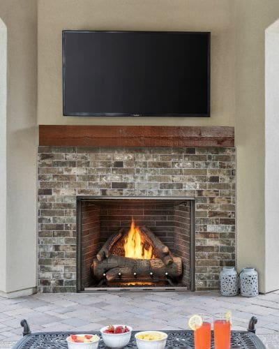 Majestic Courtyard 42 Fireplace