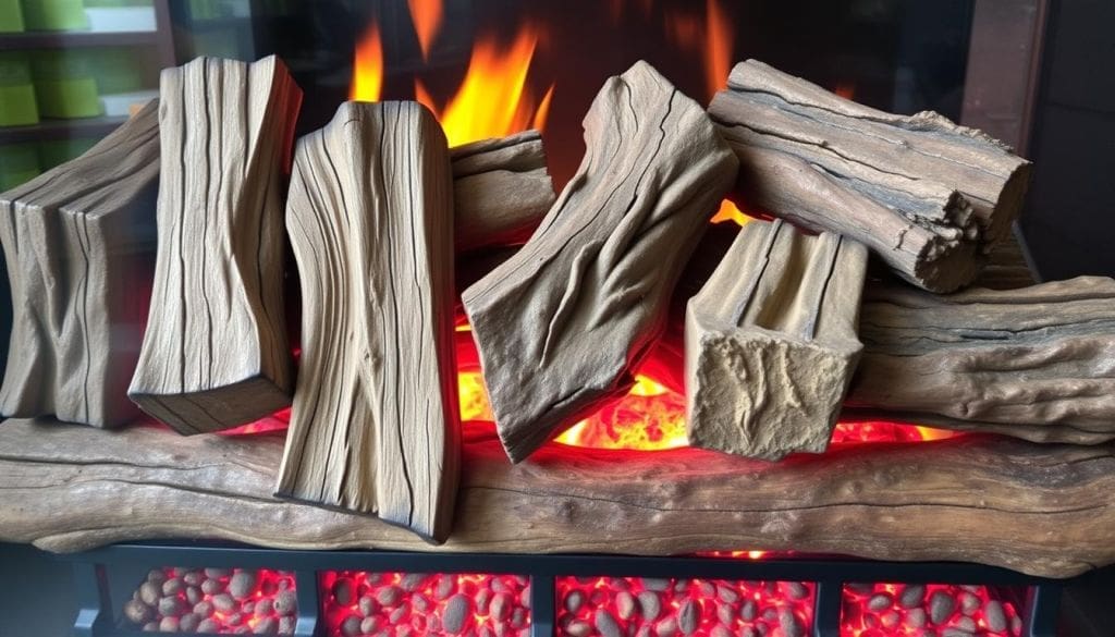 Components of Gas Fireplace gas logs