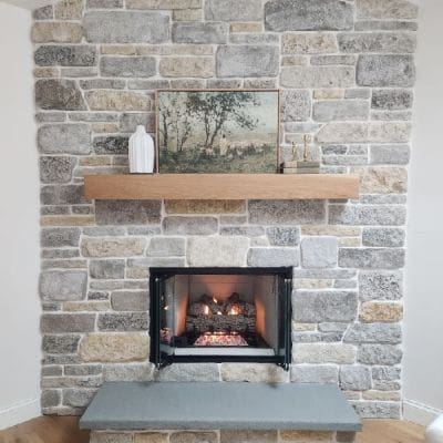 Majestic Sovereign Wood-burning Fireplace with Gas Log Conversion