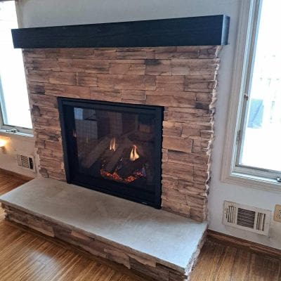 Majestic Meridian Platinum with Mocha Ledgestone