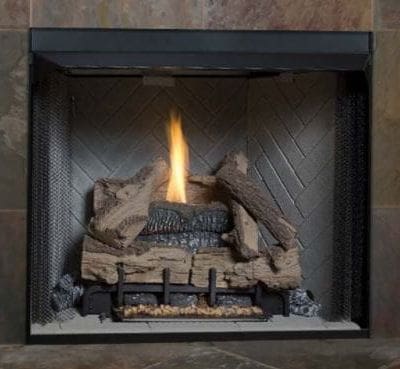 Superior F4067 32″ Vent Free Radiant Firebox with Grey Stacked Refractory Panels
