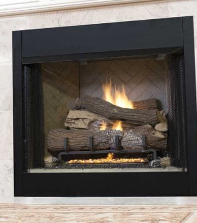 Superior F0301 42″ Vent Free Circulating / Radiant Firebox with Grey Herringbone Refractory Panels – H1956
